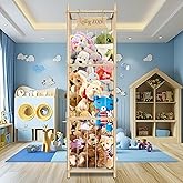 artgeeker 16.5 * 16.5 * 54 In Large Stuffed Animal Storage Corner Organizer, Wood Stuffed Animal Zoo, Capable of Holding Up to 300 Stuffed Animal– Ideal for Birthday Gift