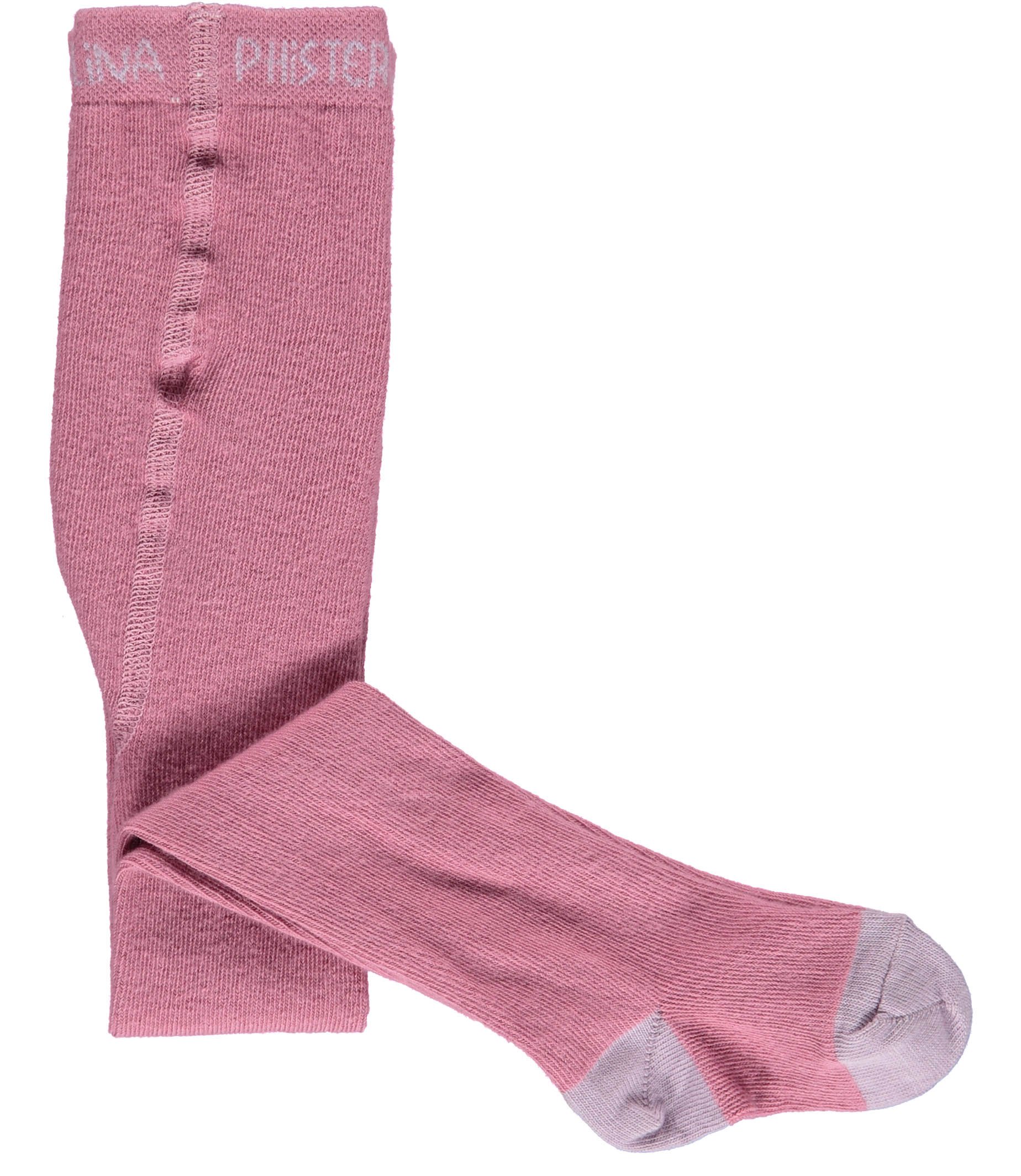 Phister & Philina Baby_Girl's ANE Solid Strumpfhose Tights, Pink (Heather Rose HEA), 3-6 Months
