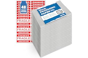 FABRICUBE Over 800 Sheets of Blank Packing Paper in Bulk | Approx. 20 lb. Newsprint/Newspaper Moving Essentials and Supplies | Great for Wrapping Fragile Items, Other Materials, Accessories like Dishes, Glasses