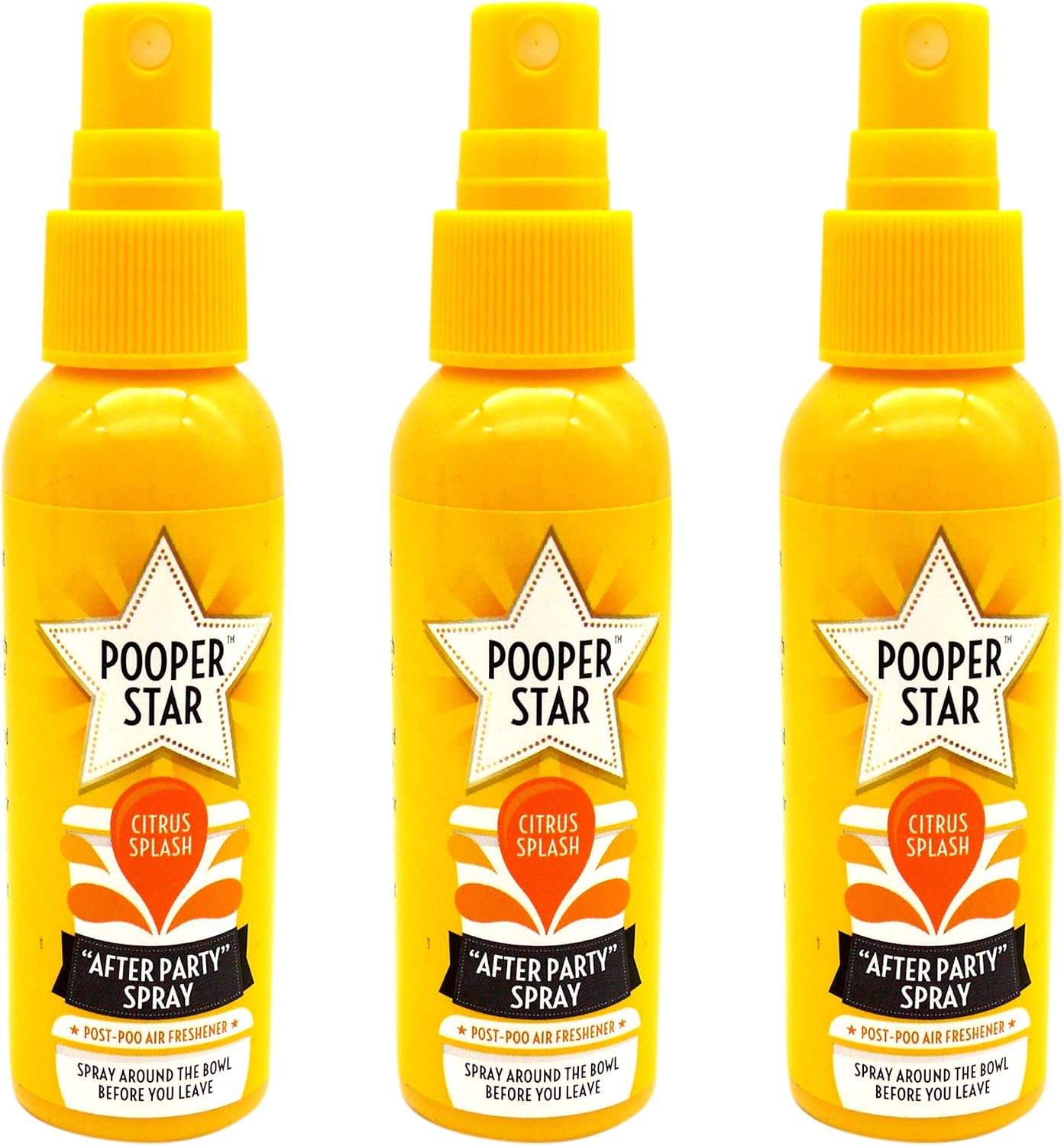 Toilet Air Freshener Citrus Splash,pack of 3, Yellow, 70 ml (Pack of 1)