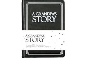 COCO & LAN Grandpa's Life Story Journal (Hardcover): A Meaningful Keepsake for Grandpa to Share His Journey & Memories, Book Includes 250+ Prompt Questions, Sentimental Gift for Father's Day, Birthday, Christmas