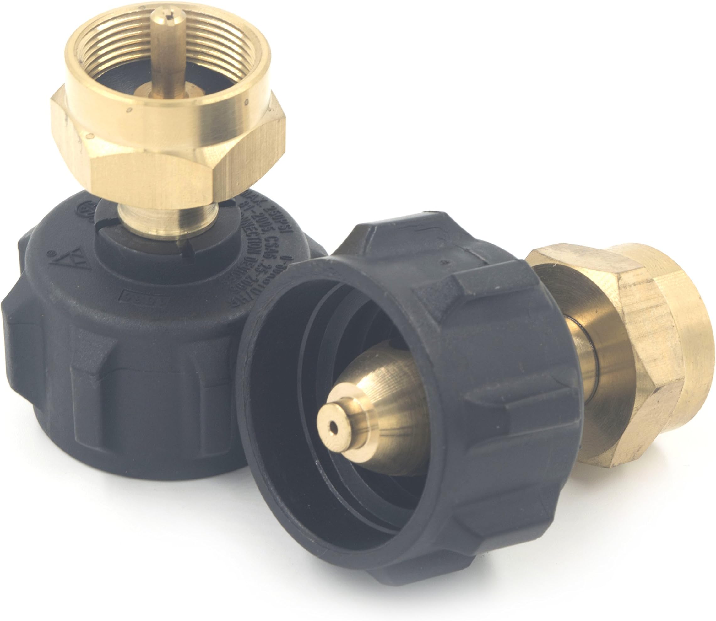 VAVO Propane Refill Adapter for QCC1/Type1 Fits All 1lb Propane Gas Grill Throwaway Bottle Cylinder Tanks- 100% Solid Brass Regulator Valve Accessory