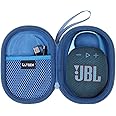 LTGEM Case Compatible with JBL Clip 4/5 Ultra Portable Waterproof Dustproof Bluetooth Speaker, Blue