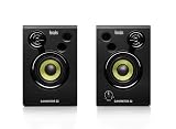 Hercules DJMonitor 32: 2 x 15 watts RMS active monitoring speakers,Black