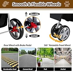 Azaeahom Pet Stroller 4 Wheels Dog Cat Stroller for