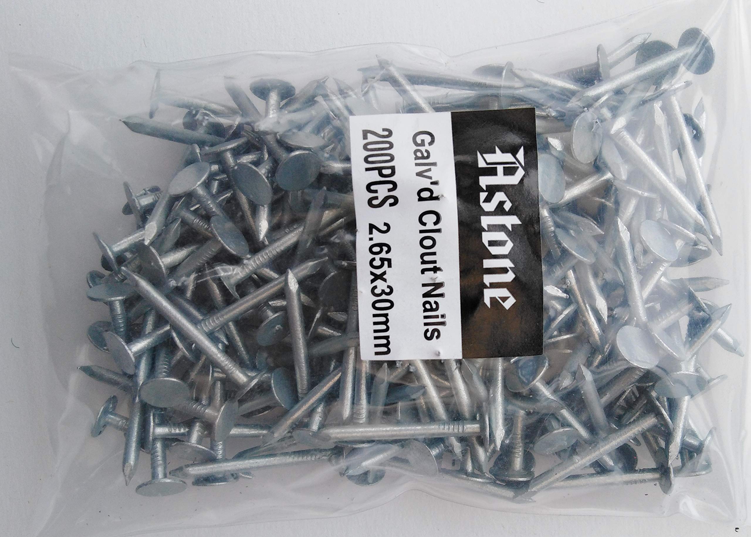 Astone galvanised Clout Nails (200, 30mm) — image 1