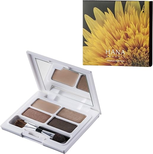 HANA ORGANIC ウェアルーマルチアイズ アイシャドウ＆アイブロウ＆ハイライト 5.2g