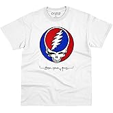 Liquid Blue Unisex-Adult Grateful Dead SYF Steal Your Face White T-Shirt