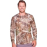 Realtree Men's Essential Camo Lightweight Performance Long Sleeve Shirt
