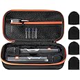 ProCase Microphone Case for JBL Speaker Wireless Two Microphone System, Hard EVA Handheld Dual Mic Travel Bag, Portable Carrying Storage Box for Karaoke,Receiver, Batteries Accessories Holder -Black