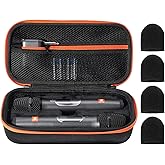 ProCase Microphone Case for JBL Speaker Wireless Two Microphone System, Hard EVA Handheld Dual Mic Travel Bag, Portable Carry