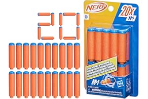 Nerf N Series N1 Darts, Includes 20 Refill Darts, Compatible Only with Nerf N Series Blasters, Outdoor Games, Ages 8+