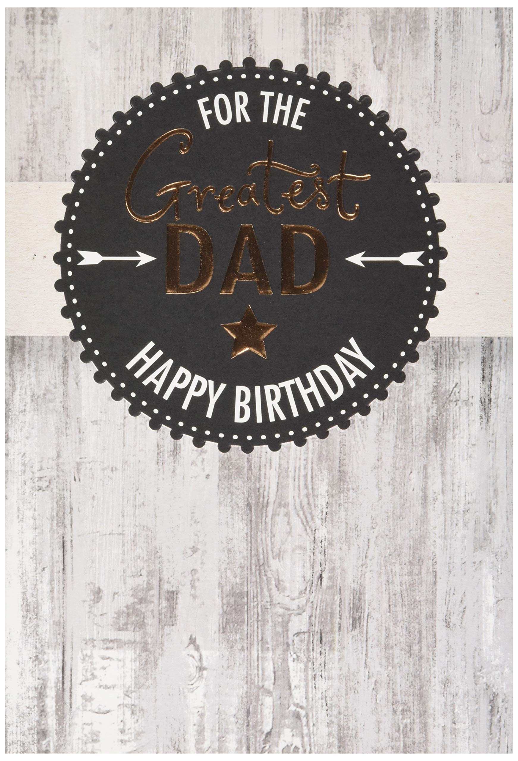 Birthday Card for Dad from Hallmark - Contemporary Text Based Design