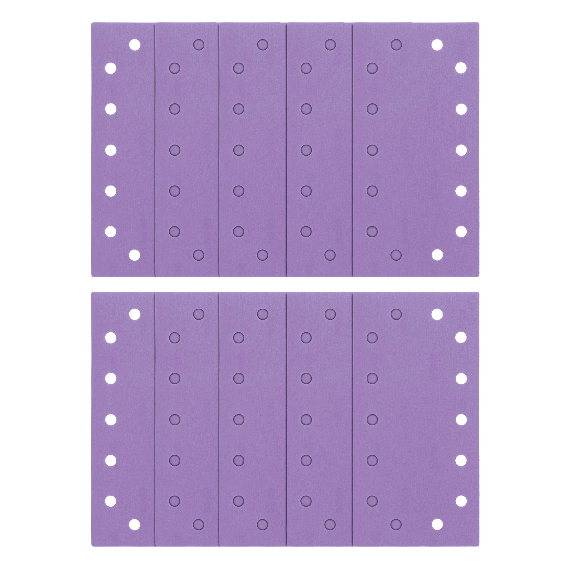 Trend Aluminium Oxide 1/2 Sheet 115 x 230mm 240 Grit Sanding Sheets, AB/HLF/240A, Pack of 10