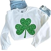Glitter St Patricks Day Shirt Women & Men – Glitter Shamrock Saint Patricks Day Shirt, Sparkly St Patricks Day Outfit Tee