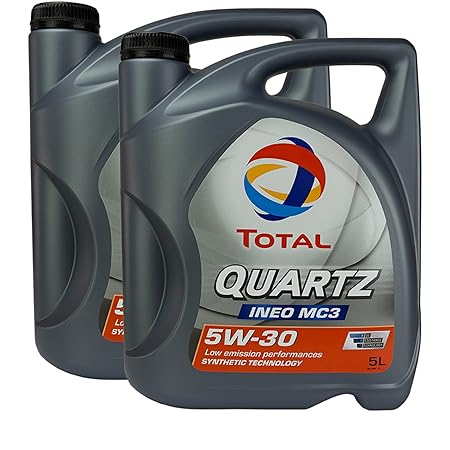 2x MOTORÖL TOTAL QUARTZ INEO MC3 5W-30 5L MB