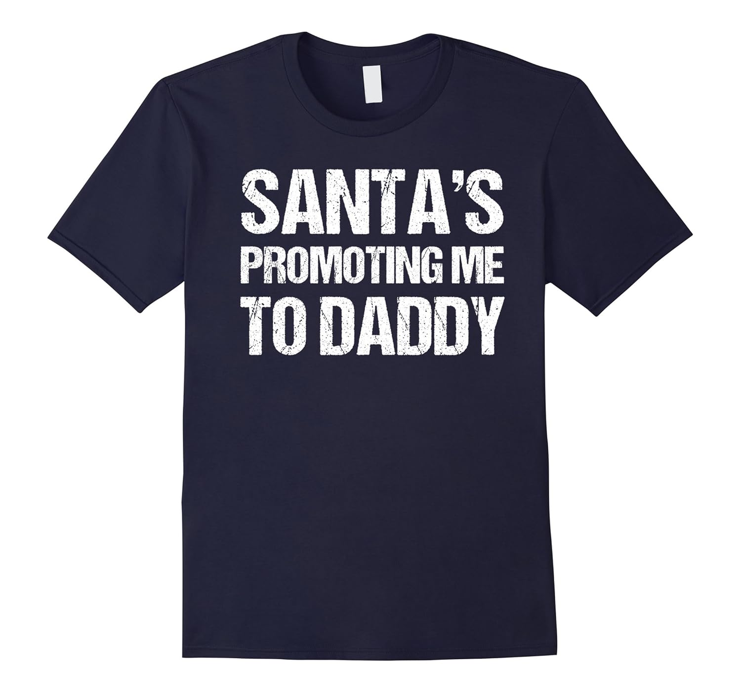 Men Christmas Maternity T-Shirt Santas Promoting Me To Daddy-Rose