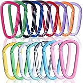 Colorful D Spring Carabiners Keychain Clip,D Spring Clip Aluminum Hook Accessories Snap Link Key Chain Ring Hook