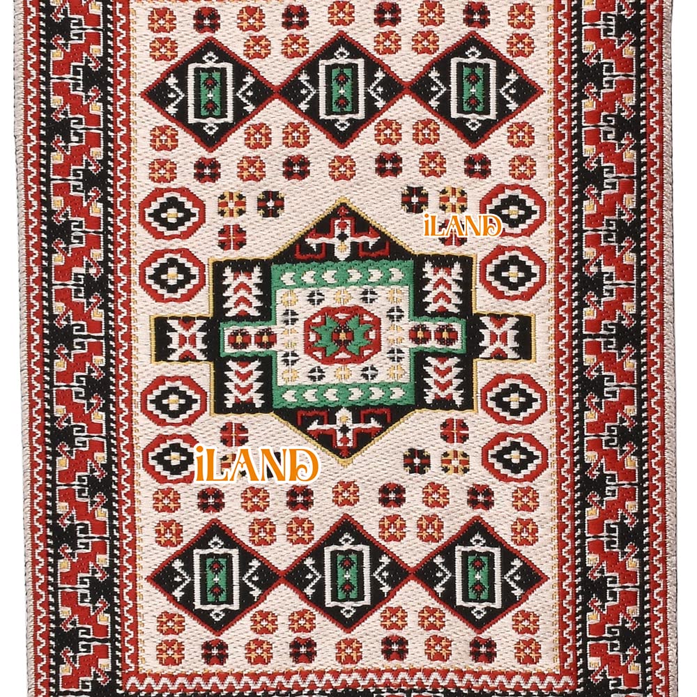 iLAND Cute Kids Toys for Girls 6-8 Lovely Dollhouse Furniture on 1/12 Scale Gingham Doll House Couch Set inc 2 Miniature Sofas 1 End Table 1 Rug Small for Girls