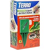 TERRO T1812 Outdoor Liquid Ant Killer Bait Stakes - 8 Traps