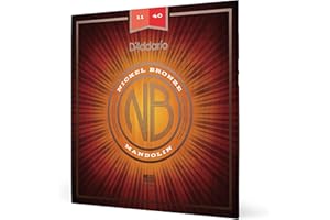D'Addario NBM1140 Nickel Bronze Mandolin Strings, Medium, 11-40