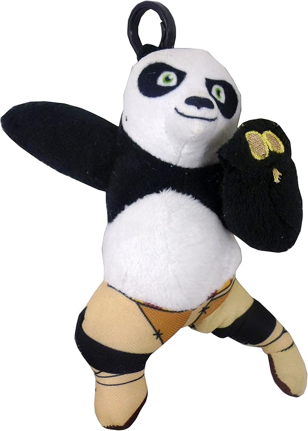 11cm Kung Fu Panda Soft Toy Bag Clip Karate PO Amazon.co.uk Toys