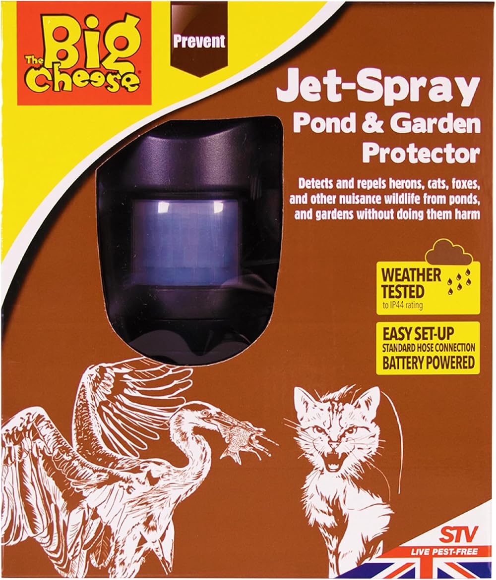 The Big Cheese Jet Spray Pond and Garden Protector PIR Water Jet