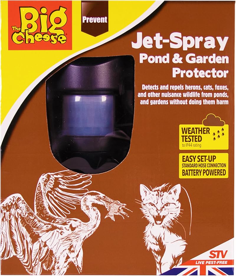 The Big Cheese Jet Spray Pond and Garden Protector PIR Water Jet