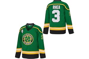 YSEOHB Men's 3 Ross The BOSS Rhea ST John's Shamrocks Stitched Hockey Jersey with EMHL Patch White Green Black