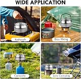 Flintronic 0.8L Camping Kettle Stainless Steel Outdoor Pot 0.8 L Lightweight view 8
