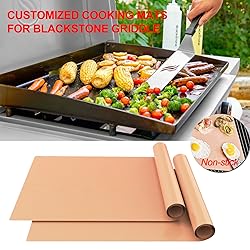 UBeesize 2 Pack Nonstick Copper Grilling Mats for