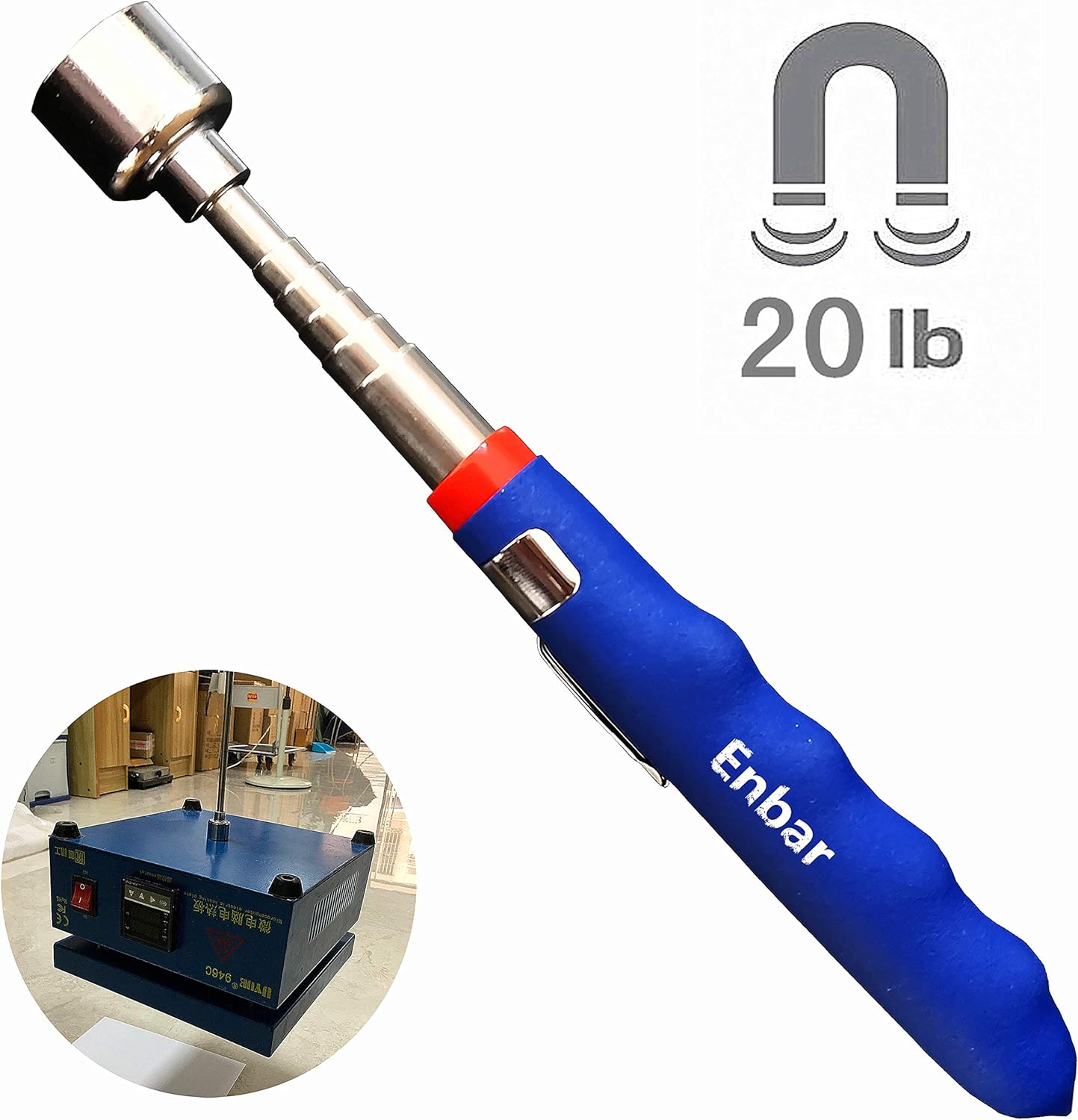 20 lbs Telescoping Pick Up Tool for Small Metal Tools Extends