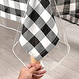 XWZO Clear Plastic Tablecloth Rectangle