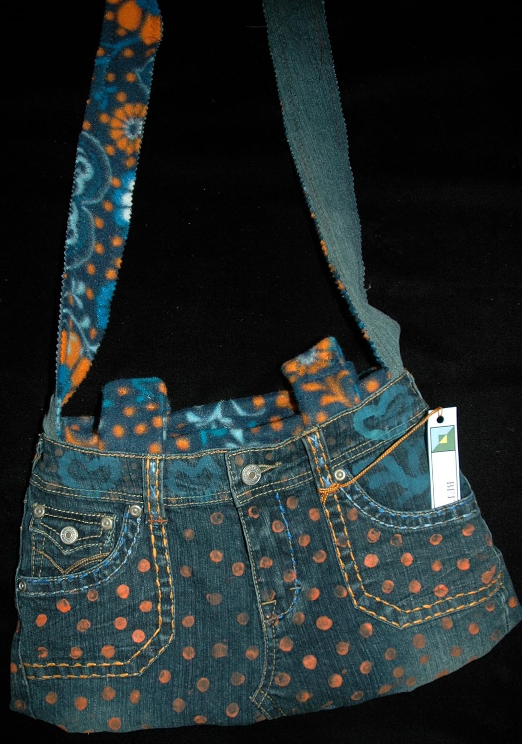 blue jean purse