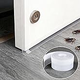 Dstorelhp 49.2FT Weather Stripping Door Seal Strip, 25MM Silicone Glass Shower Door Bottom Seal, Door Sealing Strips for Gaps