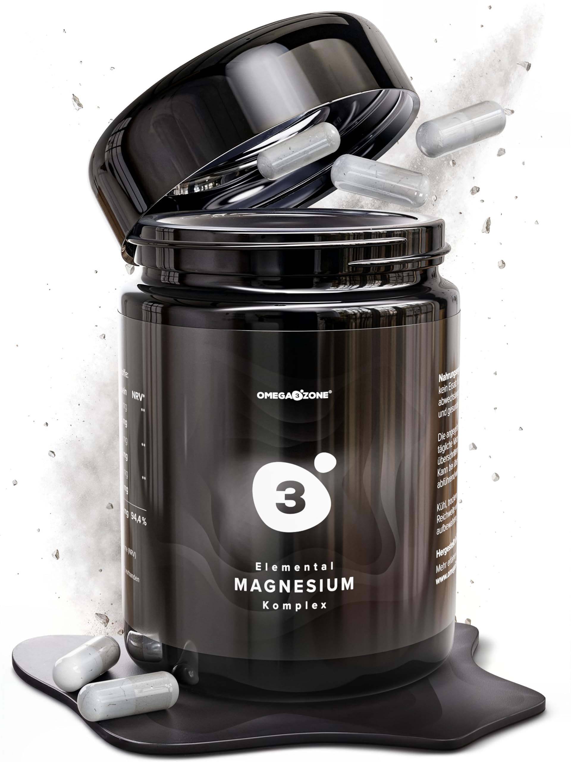 omega3zone Magnesium Komplex | 354 mg elementares Magnesium | 120 Kapseln