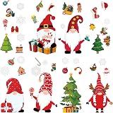 Fancy Daily 400 Pcs Christmas Window Stickers 10 Sheets Reusable PVC view 2