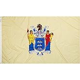 Annin Flagmakers New Jersey State Flag USA-Made to Official State Design Specifications, 5 x 8 Feet (Model 143680)