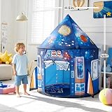 JOYIN Space Rocket Tent Kids Pop Up Glow Night Astronaut Pretend Play view 2