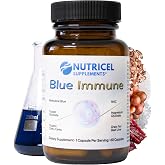 Nutricel Supplements Blue Immune 60 Capsules - Optimum Nootropic with USP Grade Methylene Blue, Grass Fed Beef Liver, Copper, Magnesium, Vitamin A, E, and C