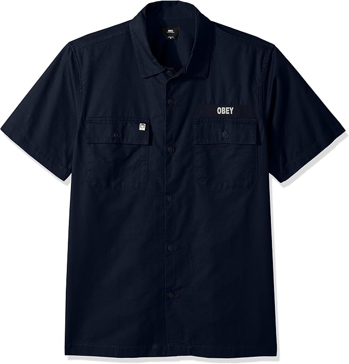 obey button up shirt