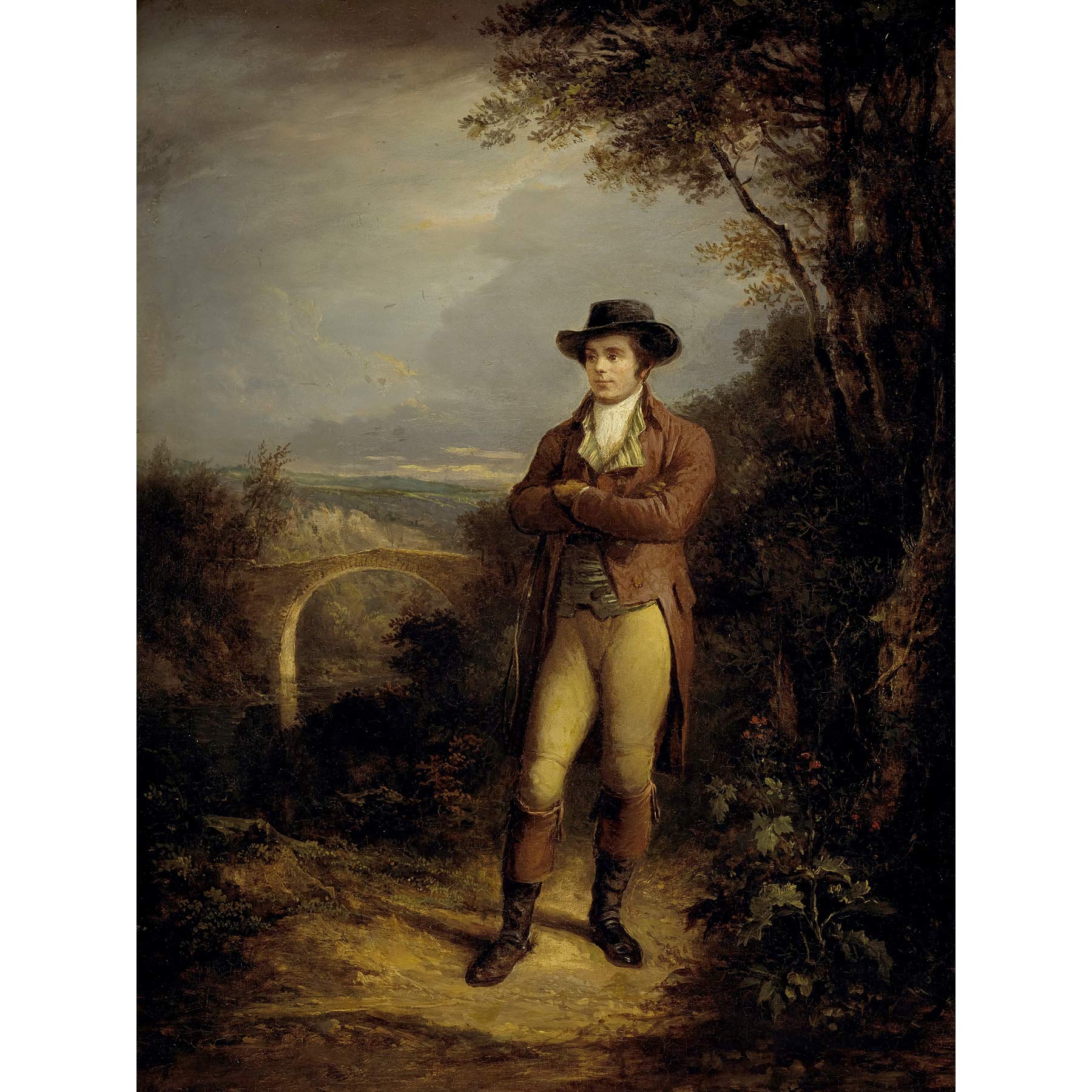 Artery8 Nasmyth Robert Burns Scottish Poet Large Wall Art Poster Print Thick Paper 18X24 Inch