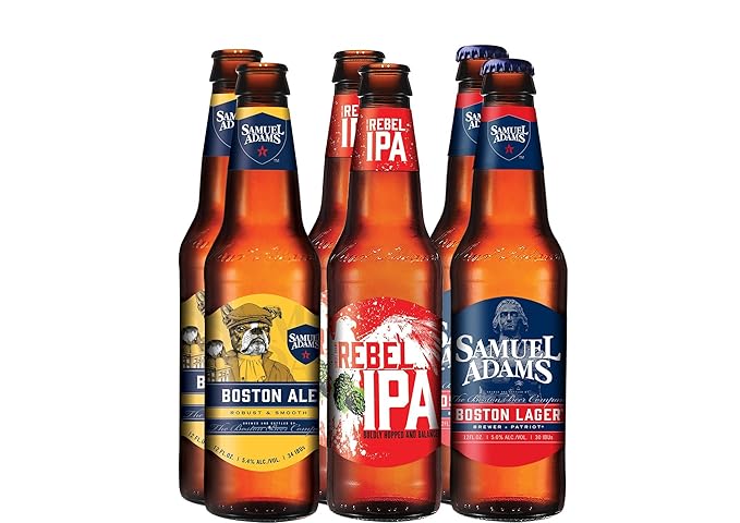 Samuel Adams Bier Paket mit 6 Bierflaschen - Craft Beer Spezialitäten der Boston Beer Companay aus den USA - Samuel Adams Bos