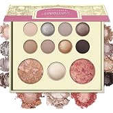 UCANBE Baked Makeup Palette, All in One Full Face &amp; Eye Makeup Palette with Eyeshadows, Blush, Bronzer &amp; Highlighter, Silky Pigmented Neutral Nude Powder Palette for Daily Smokey Travel Makeup Gift