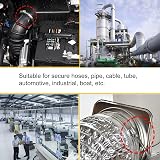 EesTeck 8Pcs 65-89mm Stainless Steel Hose Clips Duct Clamps Worm Drive view 7