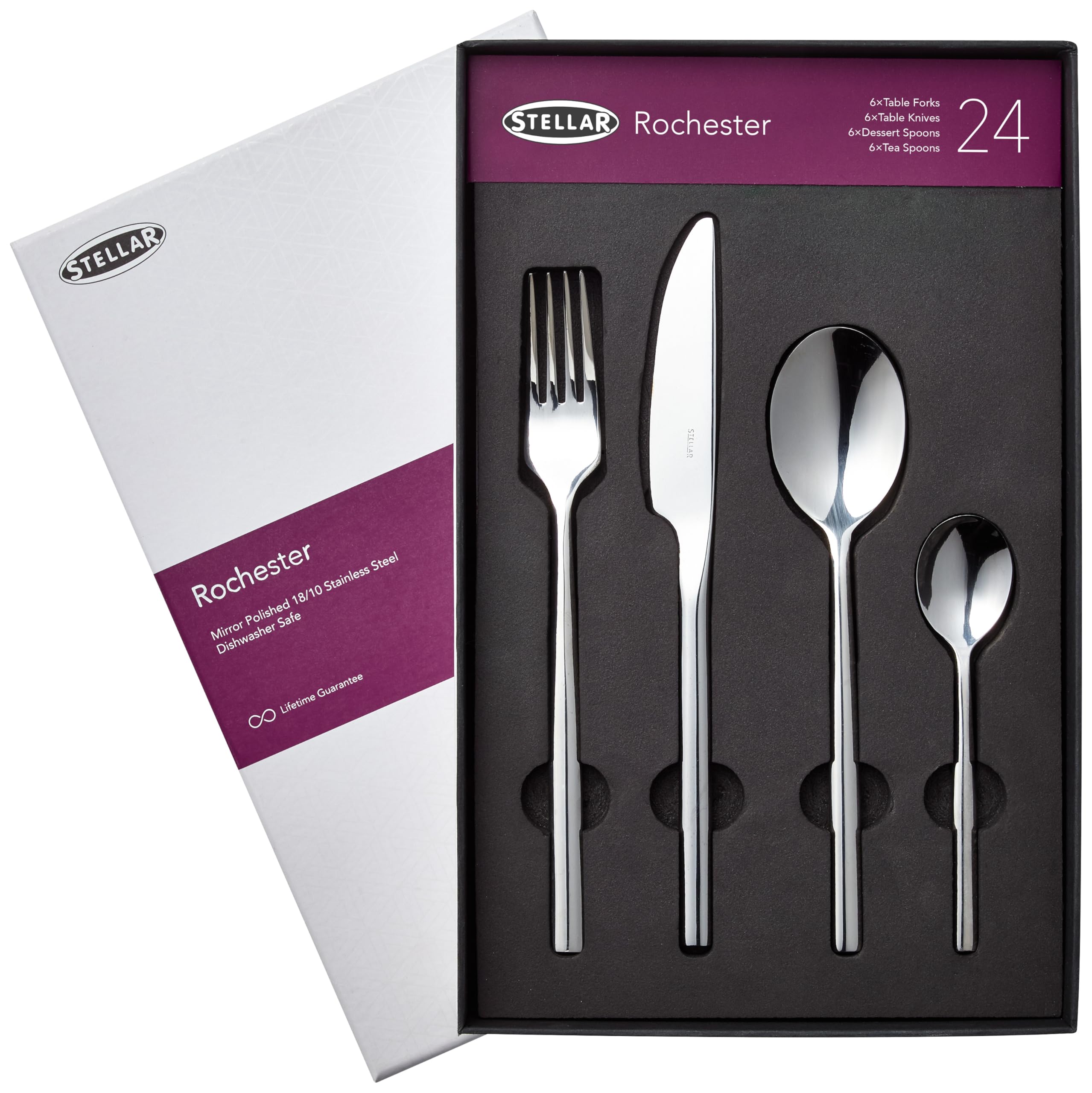 Stellar - Rochester - 24 Piece Cutlery Set - Polished โ image 1
