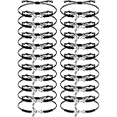 Jadive 20 Pcs Field Hockey Bracelets Gifts Adjustable Rope Hockey Jewelry Charms Team Gifts Bulk for Valentines Friends Players Coaches