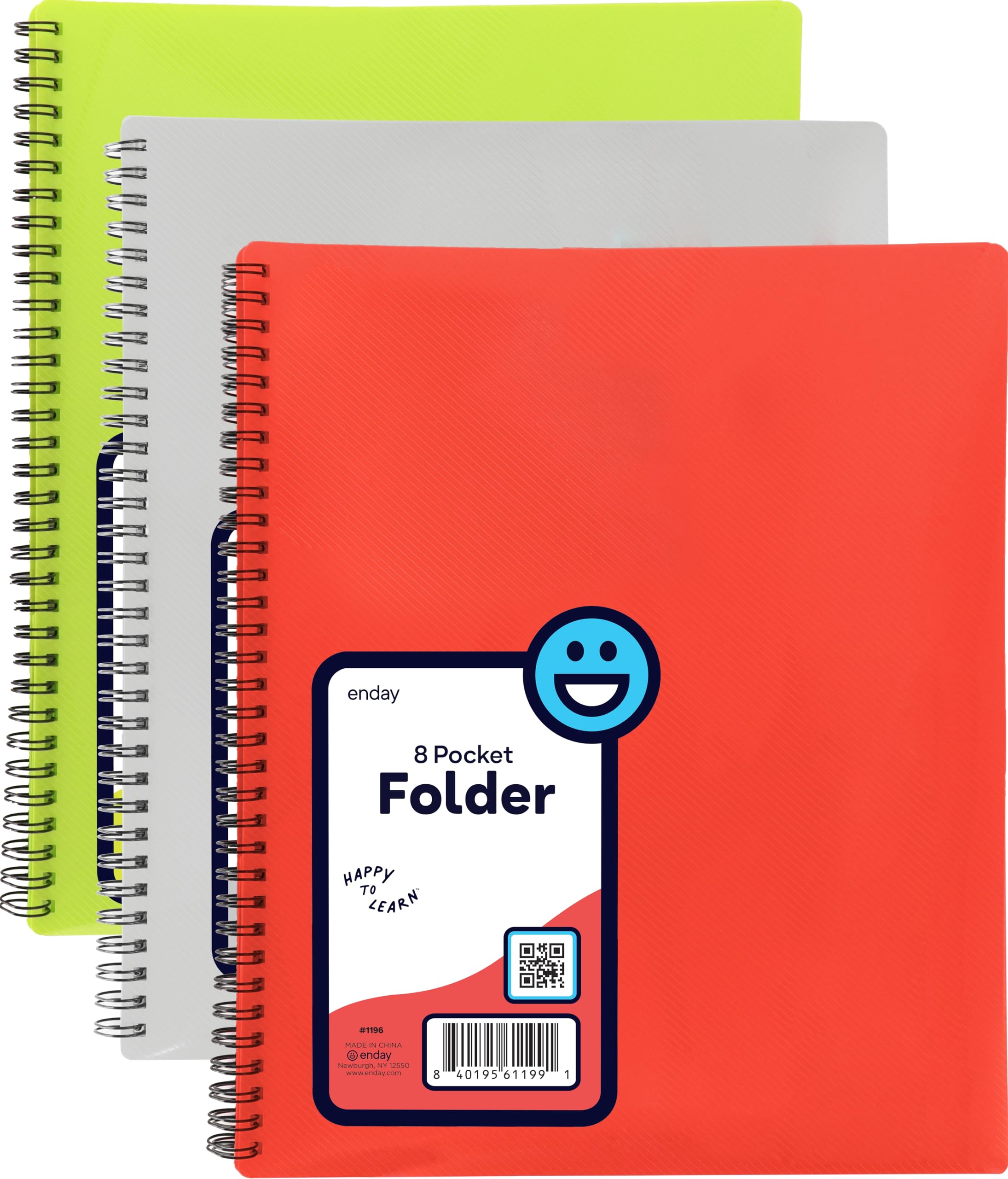 Photo 1 of Poly 8 Pocket Organizer File Folder Letter Legal Document Organizer Perfect for Office, College, School and More (Pack of 3) - by Emraw