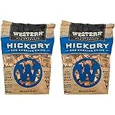 Western Premium BBQ 180 Cubic Inch Hickory Barbecue Flavorful Heat Treated Grilling Smoking Wood Chips for Charcoal Gas and Electric Grills (2 Pack)