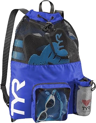 Big Mesh Mummy Sacca a Rete per Piscina, Blu Royal, taglia unica
